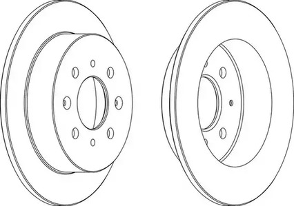 Диск тормозной FERODO DDF1358C