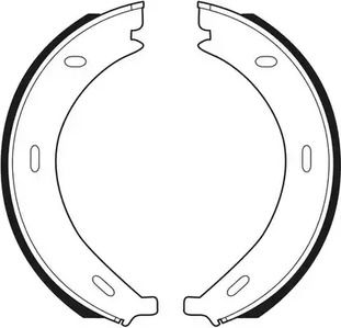Колодка тормозная барабанная комплект FERODO FSB536