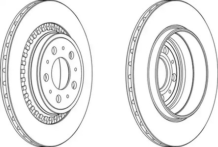 Диск тормозной FERODO DDF1551C