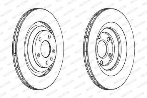 Тормозной диск FERODO DDF1240C