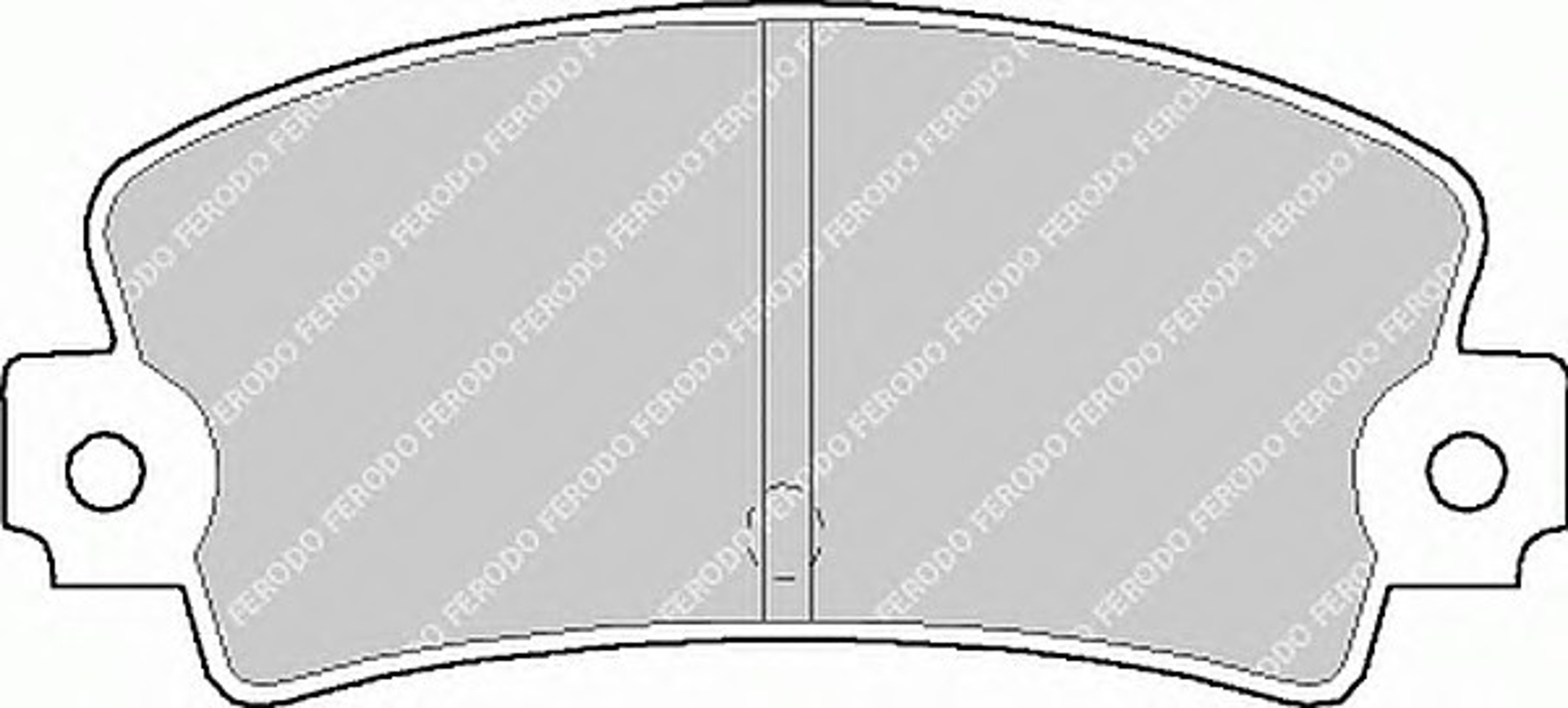 Колодки тормозные дисковые FERODO FDB102