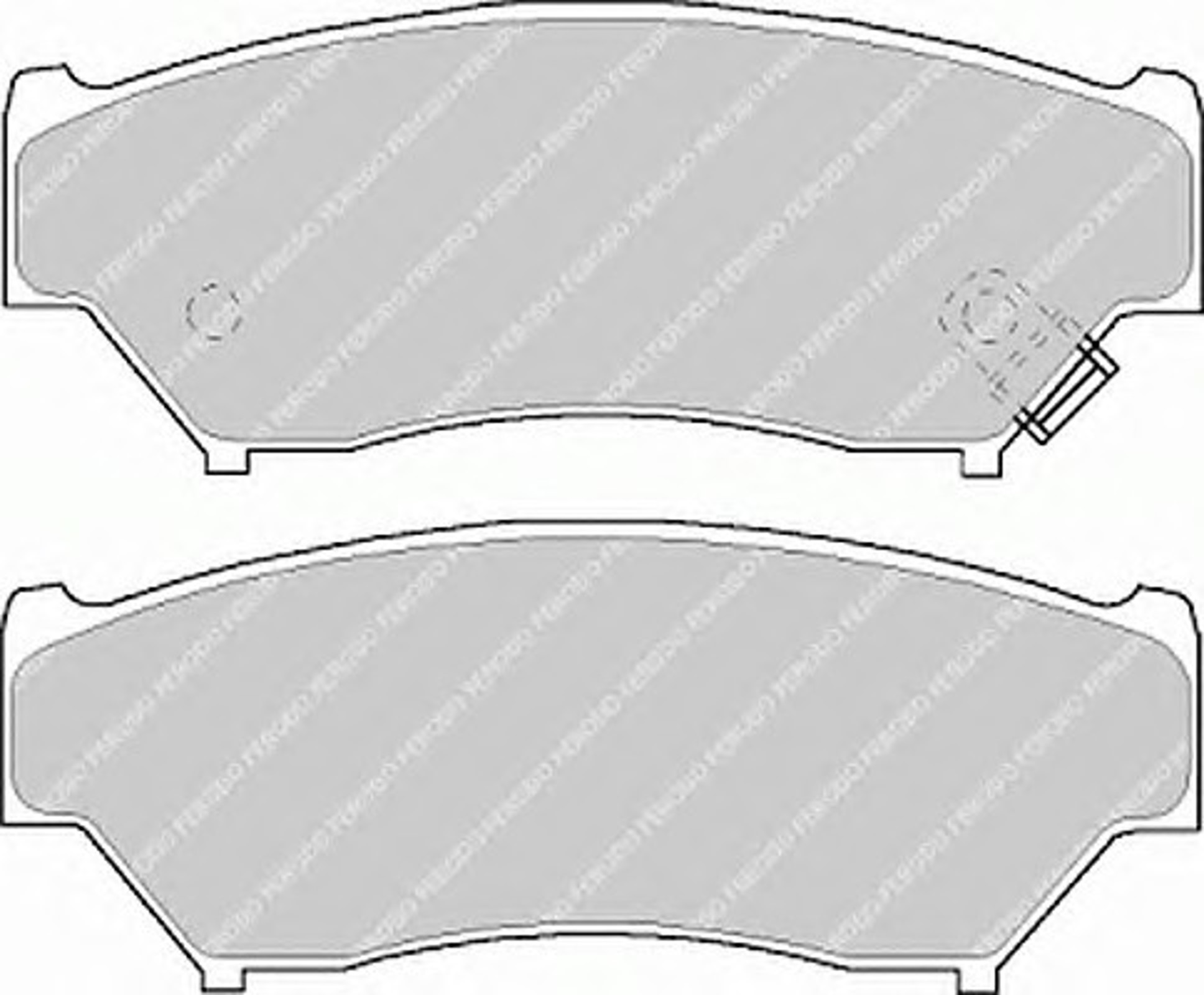 Колодки тормозные дисковые FERODO FDB1020
