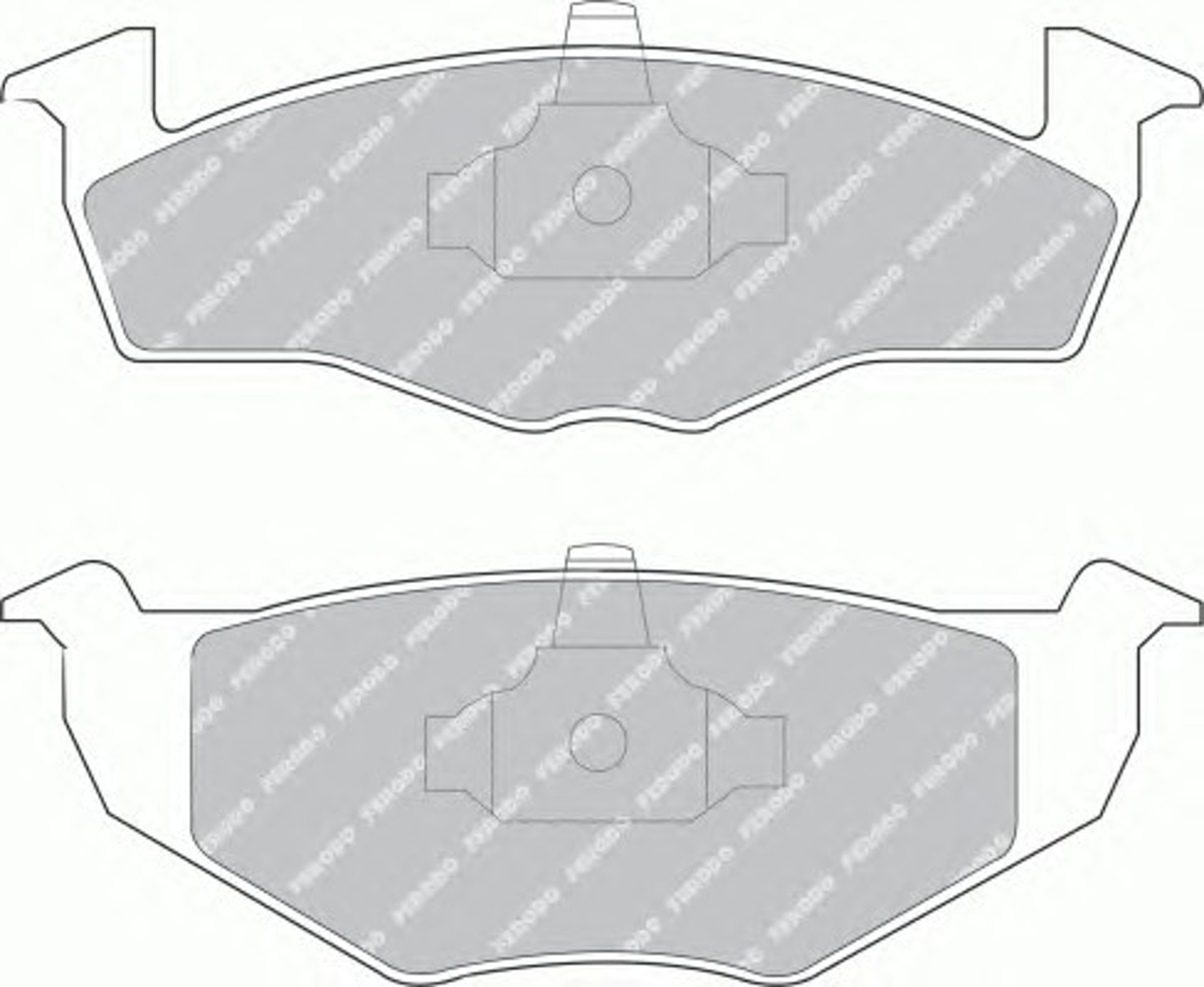 Колодки тормозные дисковые FERODO FDB1054