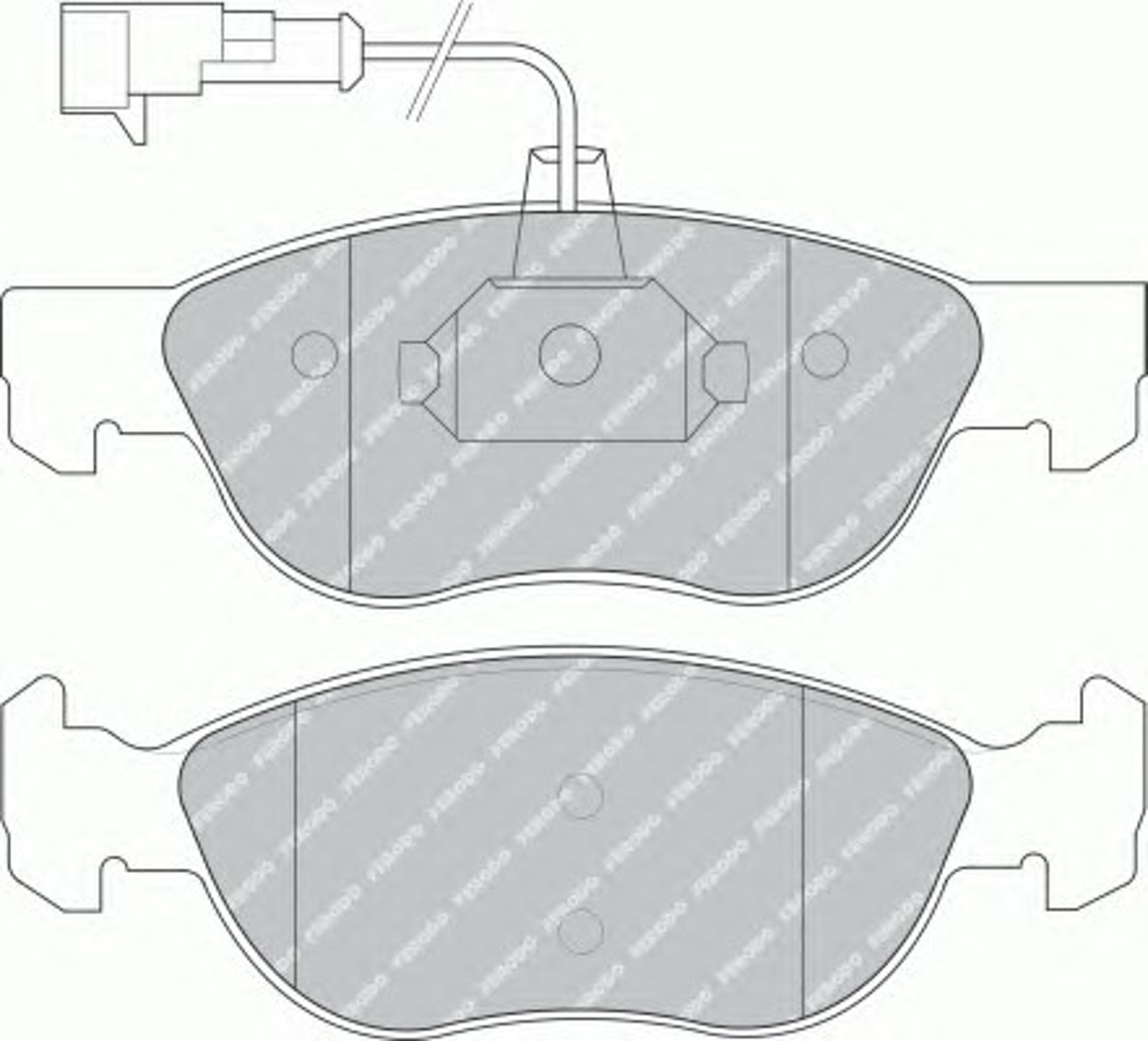 Колодки тормозные дисковые FERODO FDB1056B