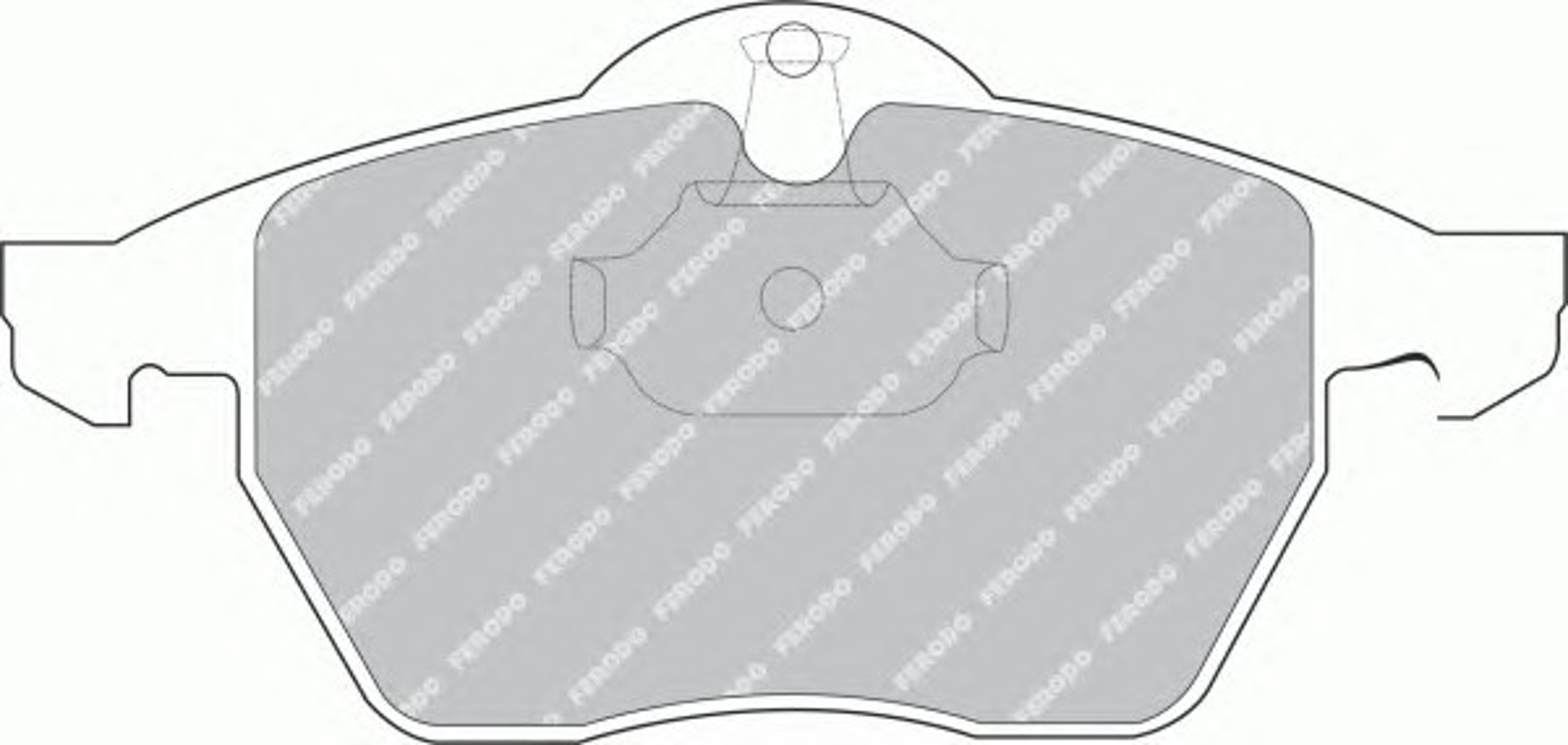 Колодки тормозные дисковые FERODO FDB1068