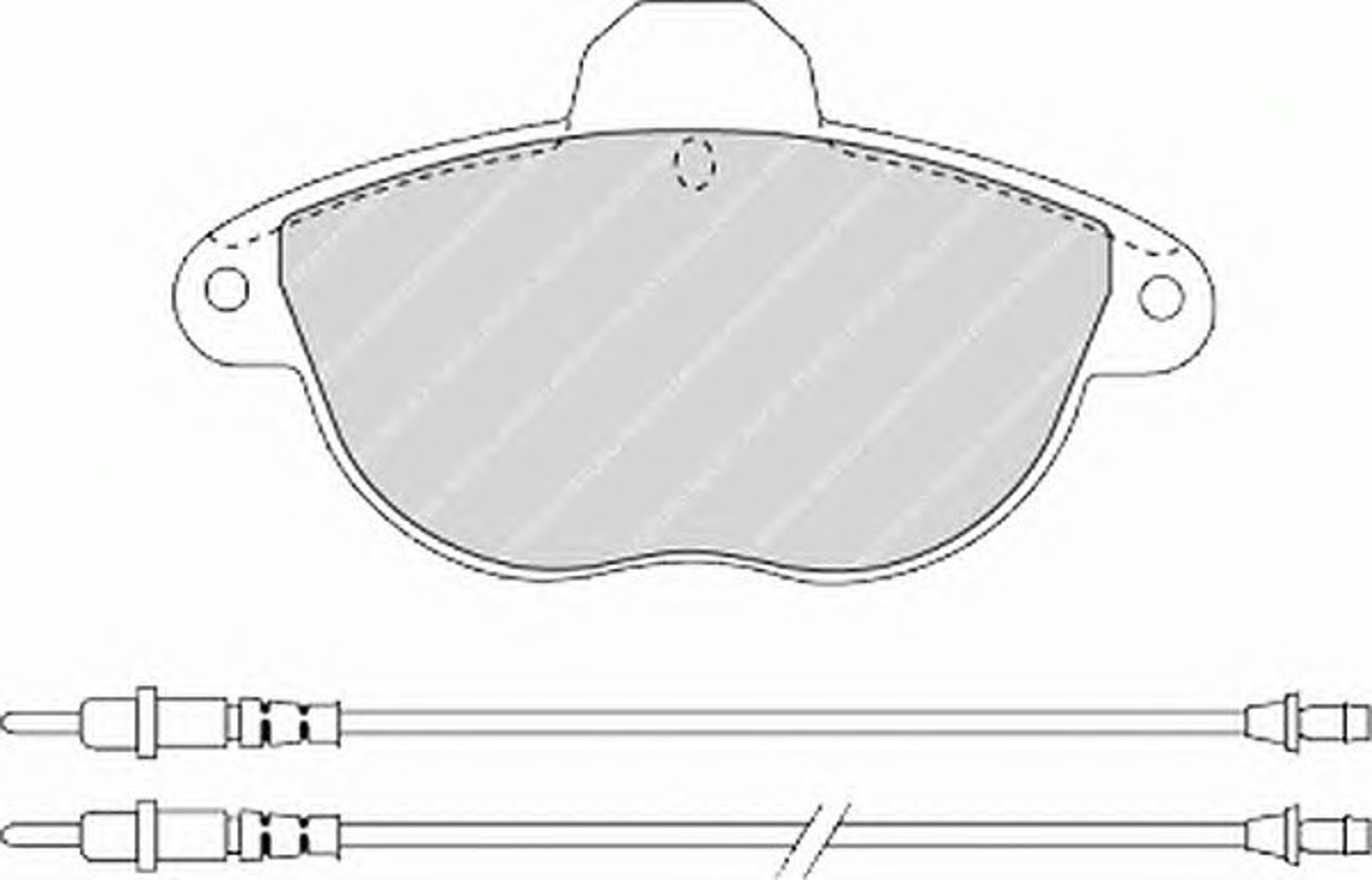 Колодки тормозные дисковые FERODO FDB1069
