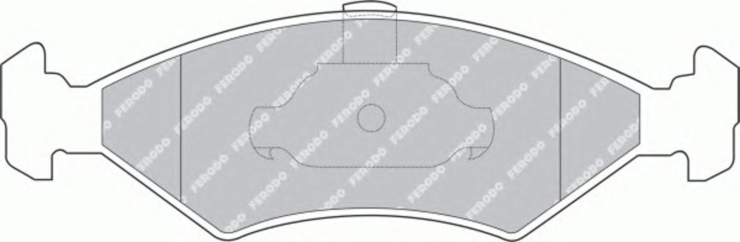 Колодки тормозные дисковые FERODO FDB1081