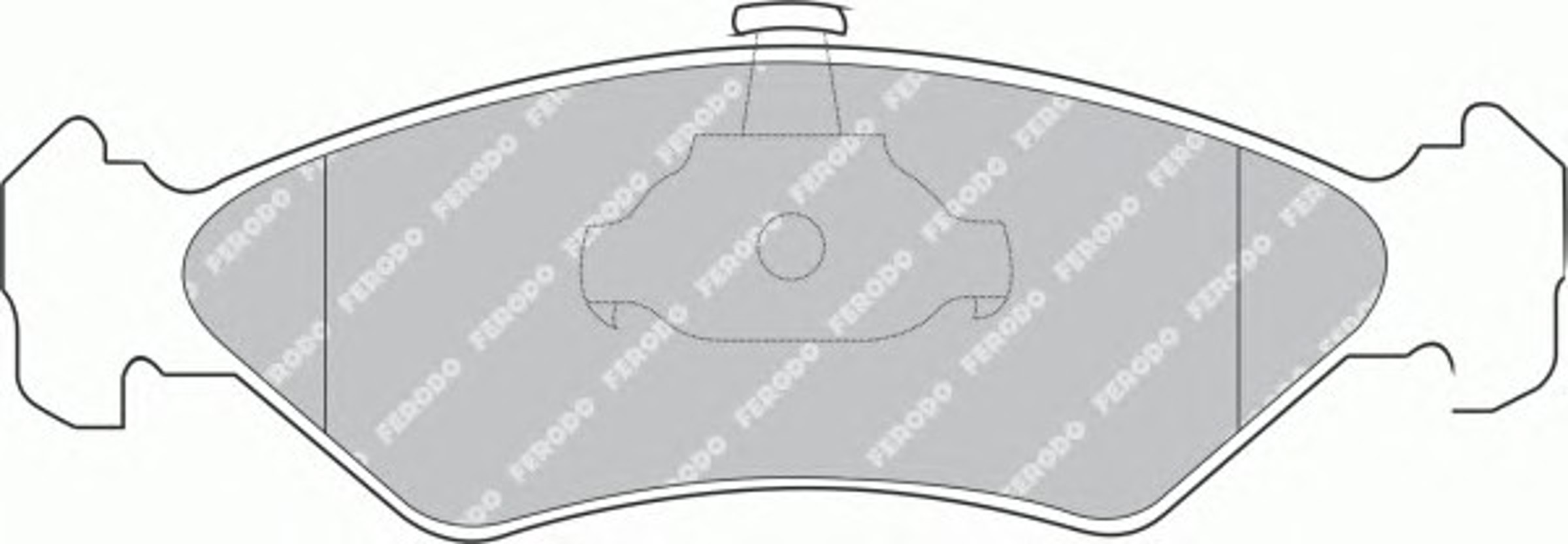 Колодки тормозные дисковые FERODO FDB1082