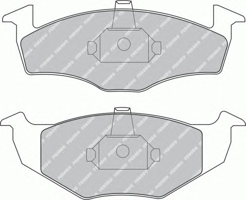 Комплект тормозных колодок дискового тормоз premier eco friction FERODO FDB1101