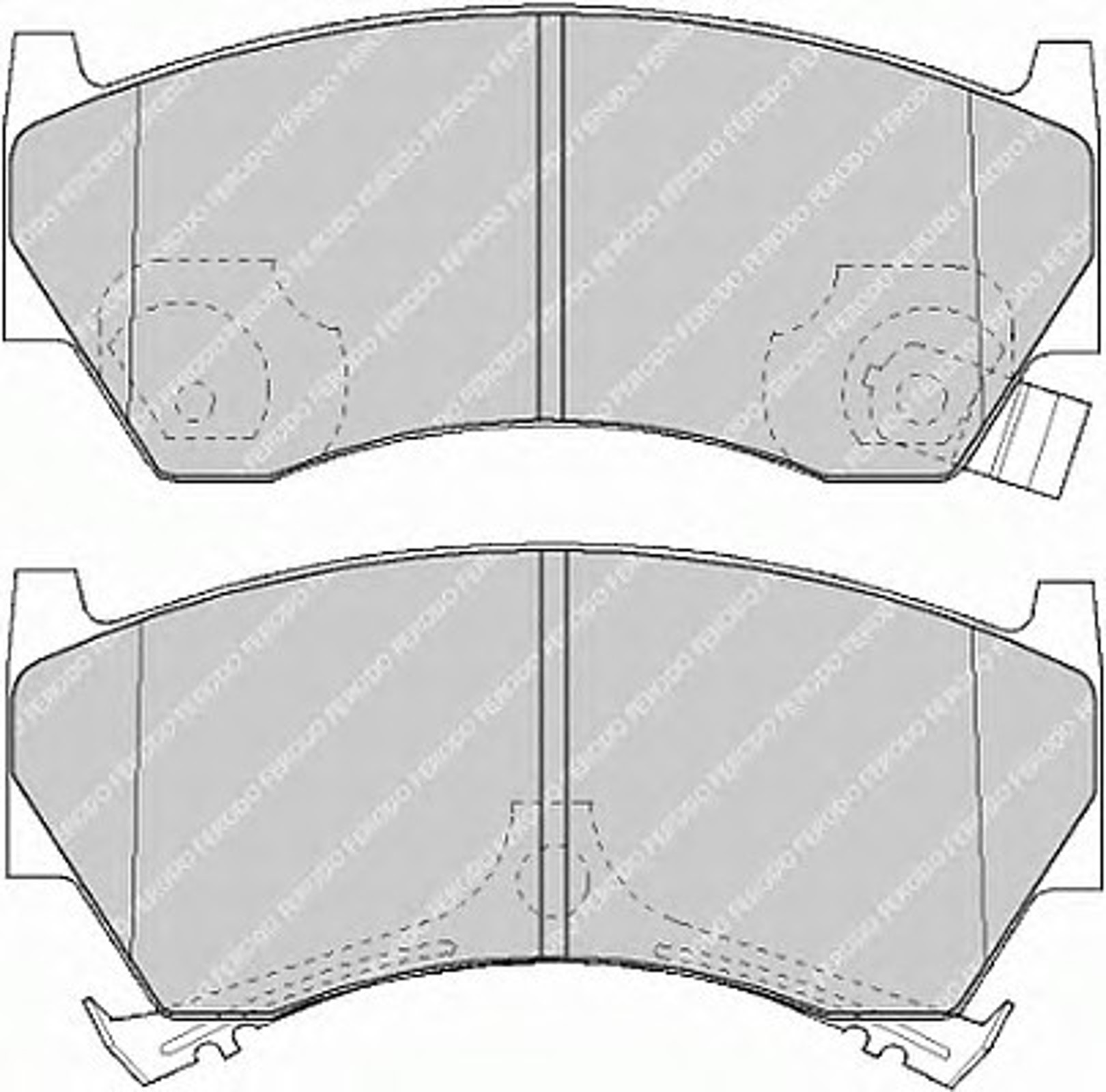 Колодки тормозные дисковые FERODO FDB1103