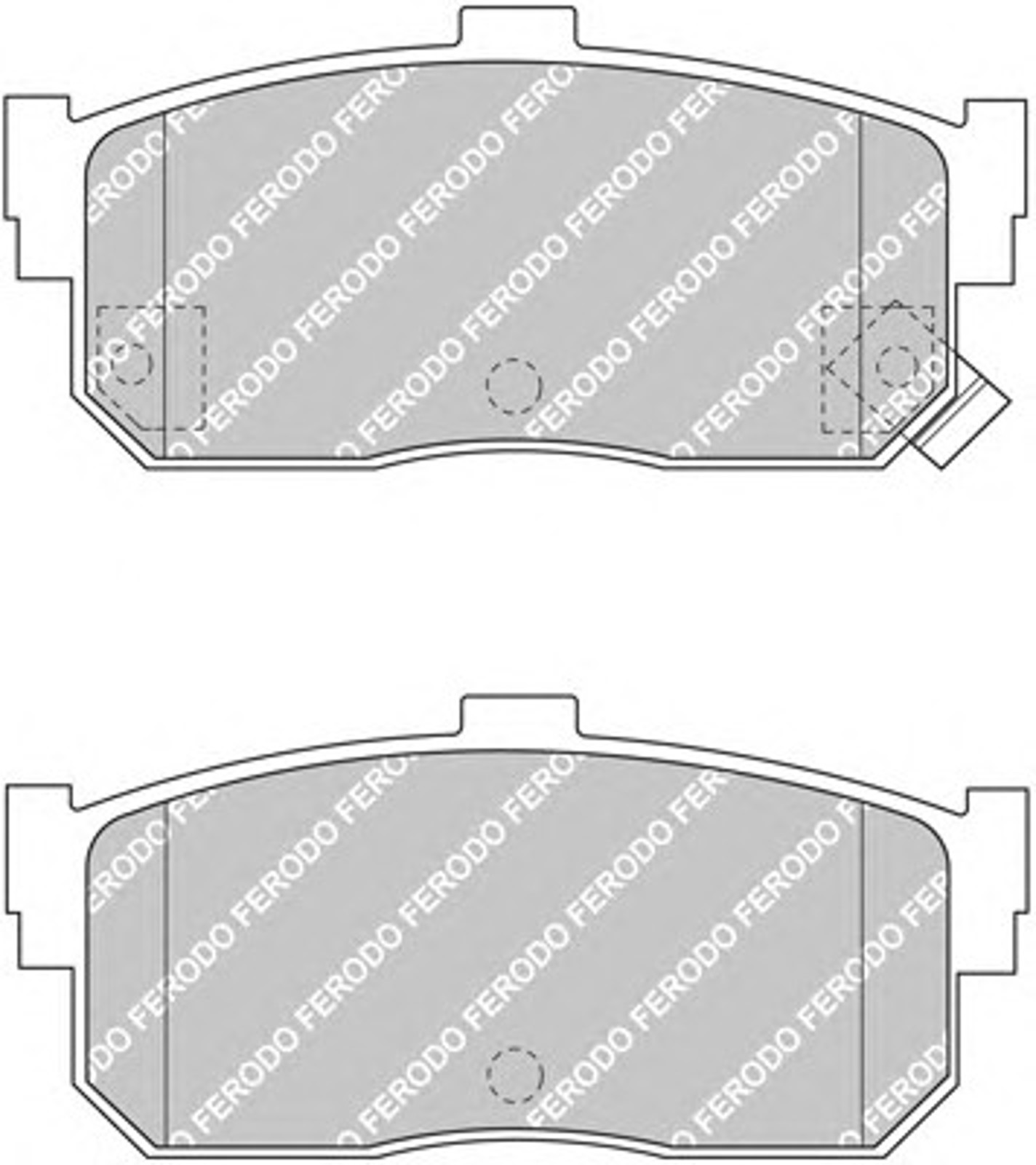 Колодки тормозные дисковые FERODO FDB1104