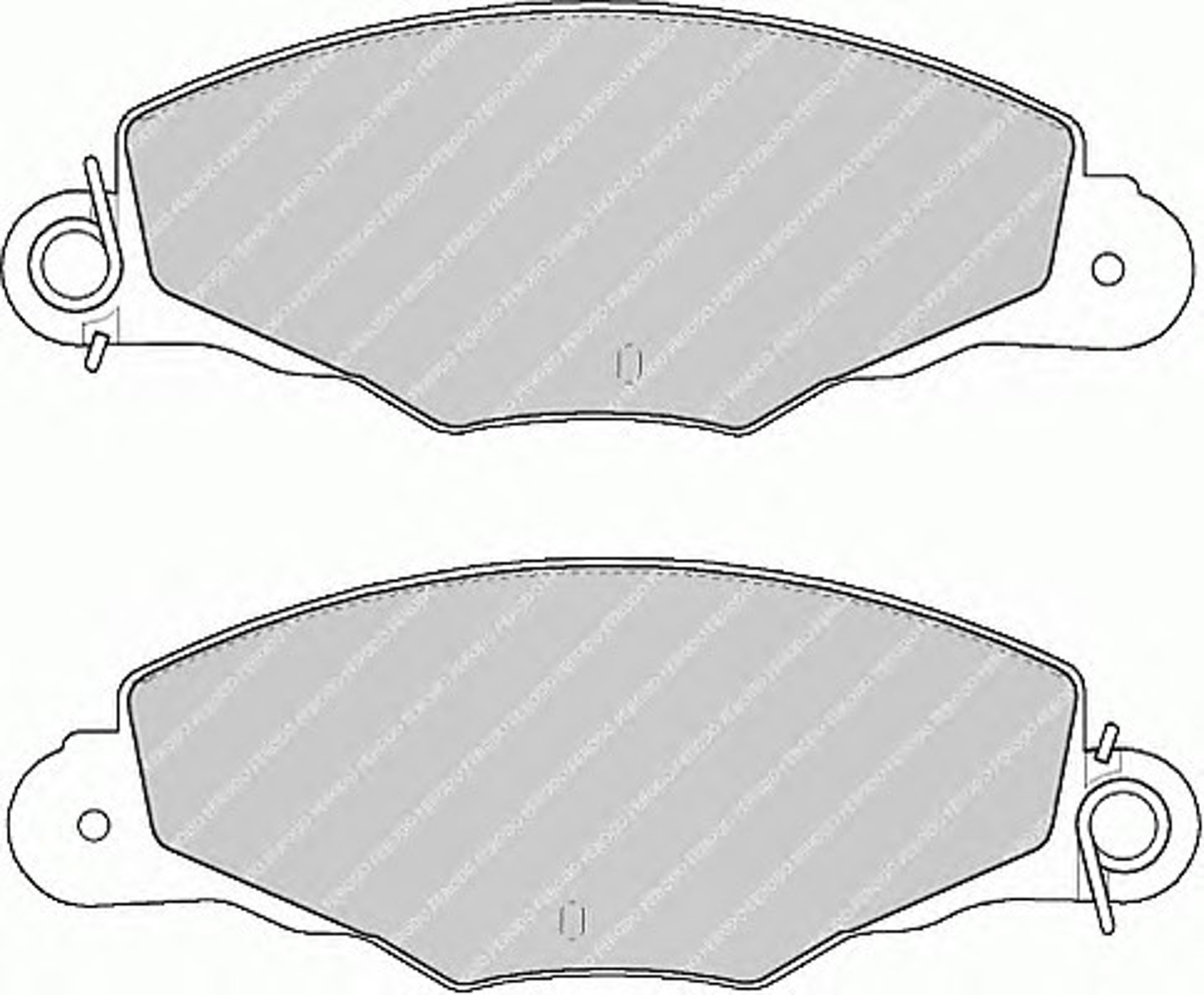 Колодки тормозные дисковые FERODO FDB1114