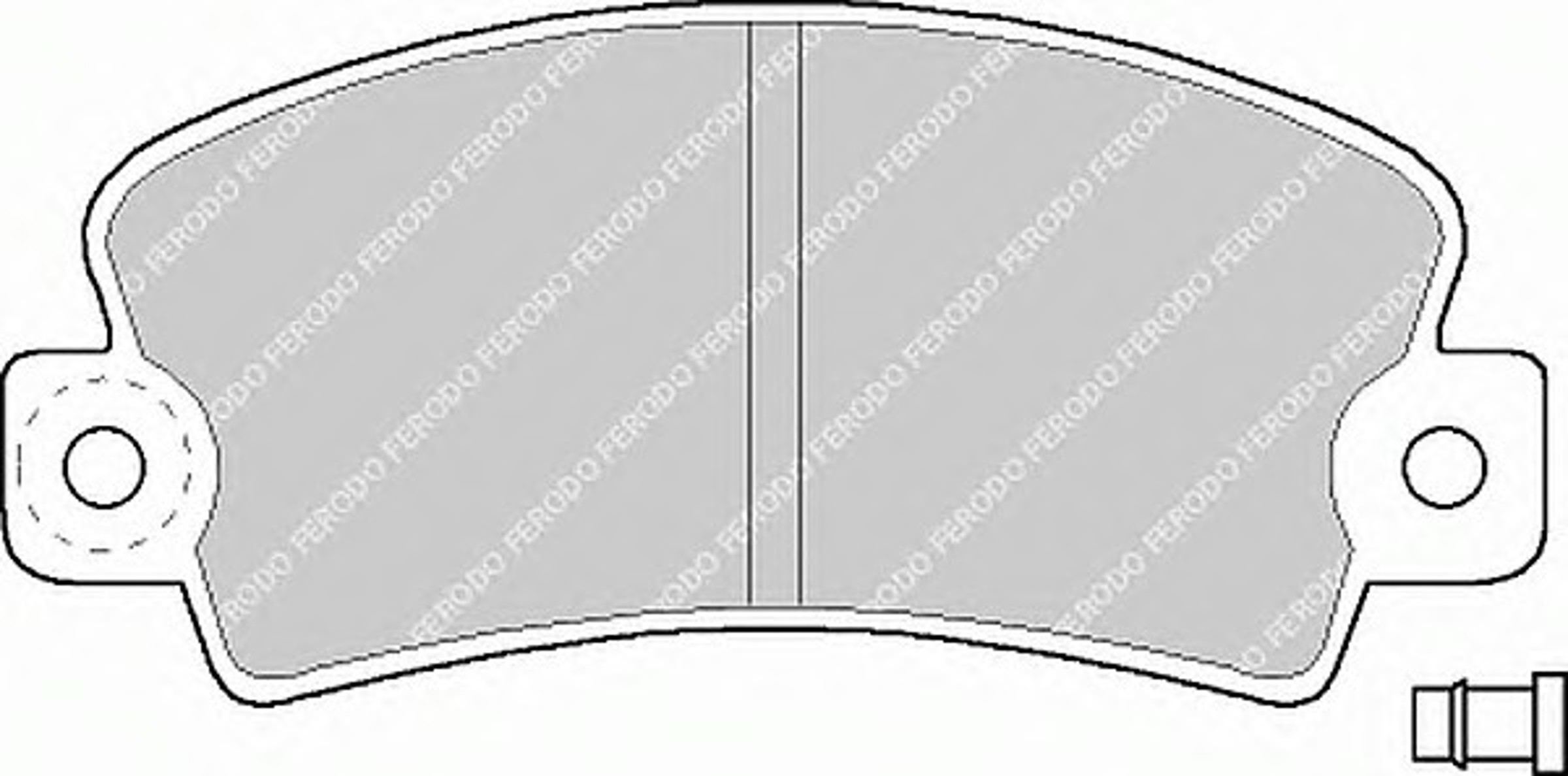 Колодки тормозные дисковые FERODO FDB113