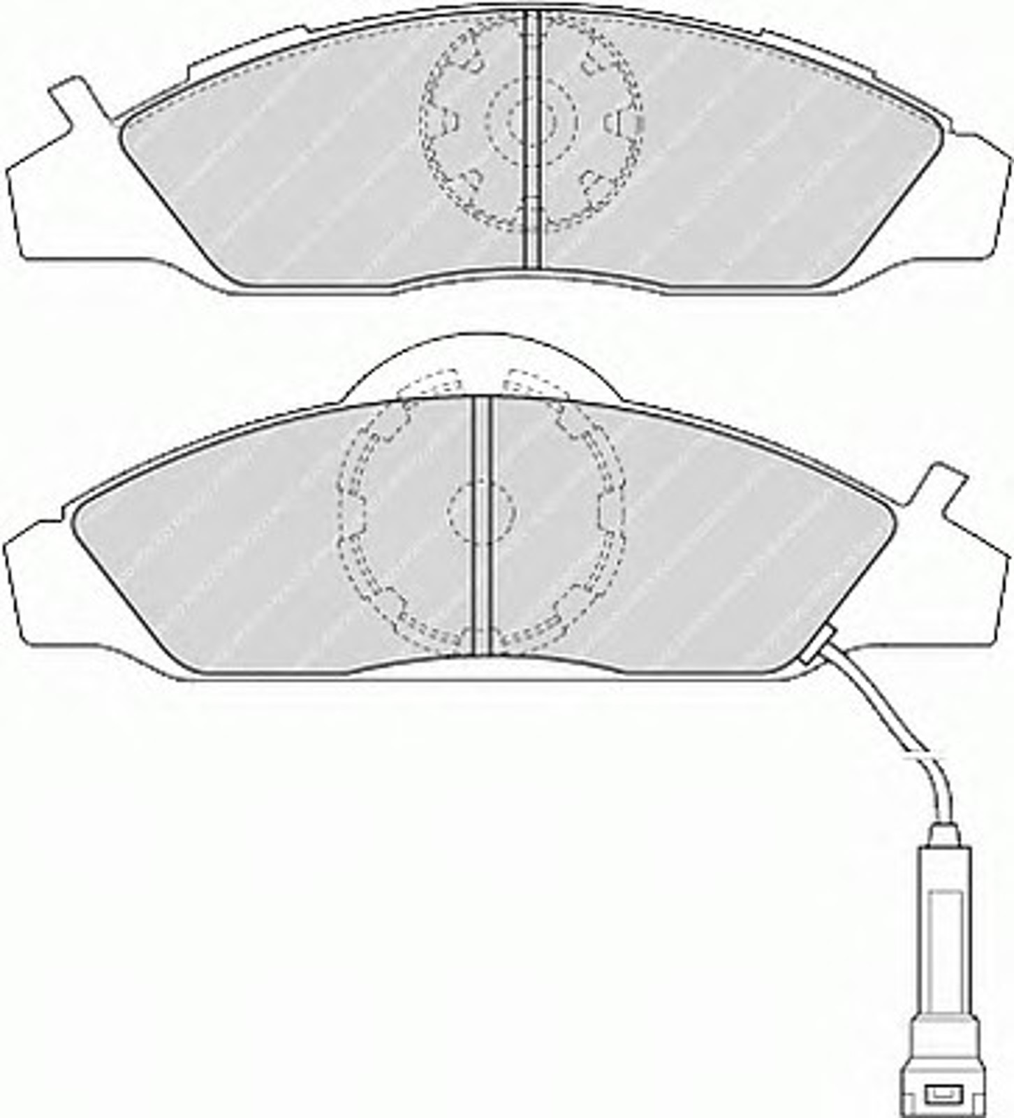 Колодки тормозные дисковые FERODO FDB1156