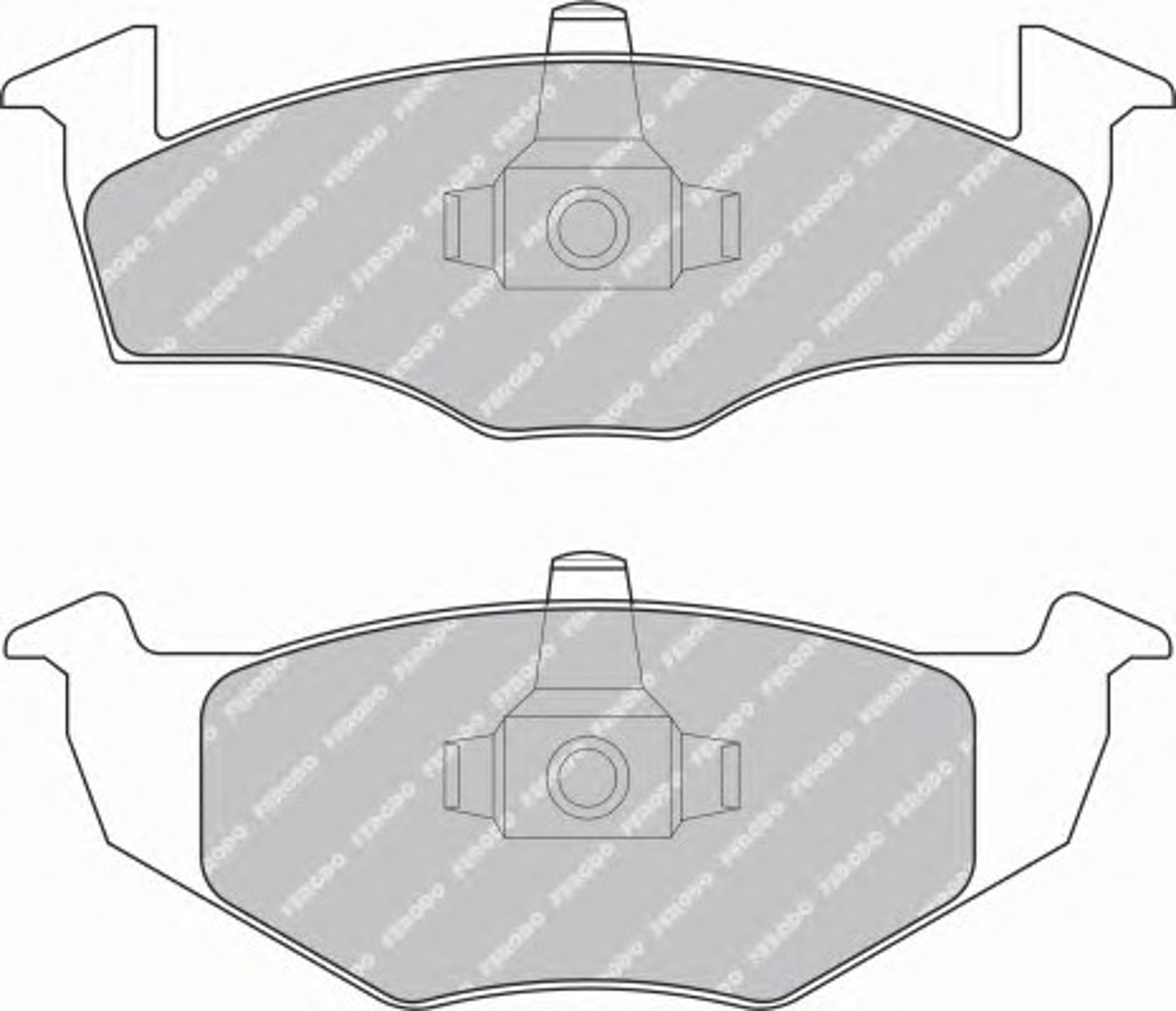 Колодки тормозные дисковые FERODO FDB1288