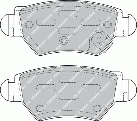 Комплект тормозных колодок дискового тормоз premier eco friction FERODO FDB1294