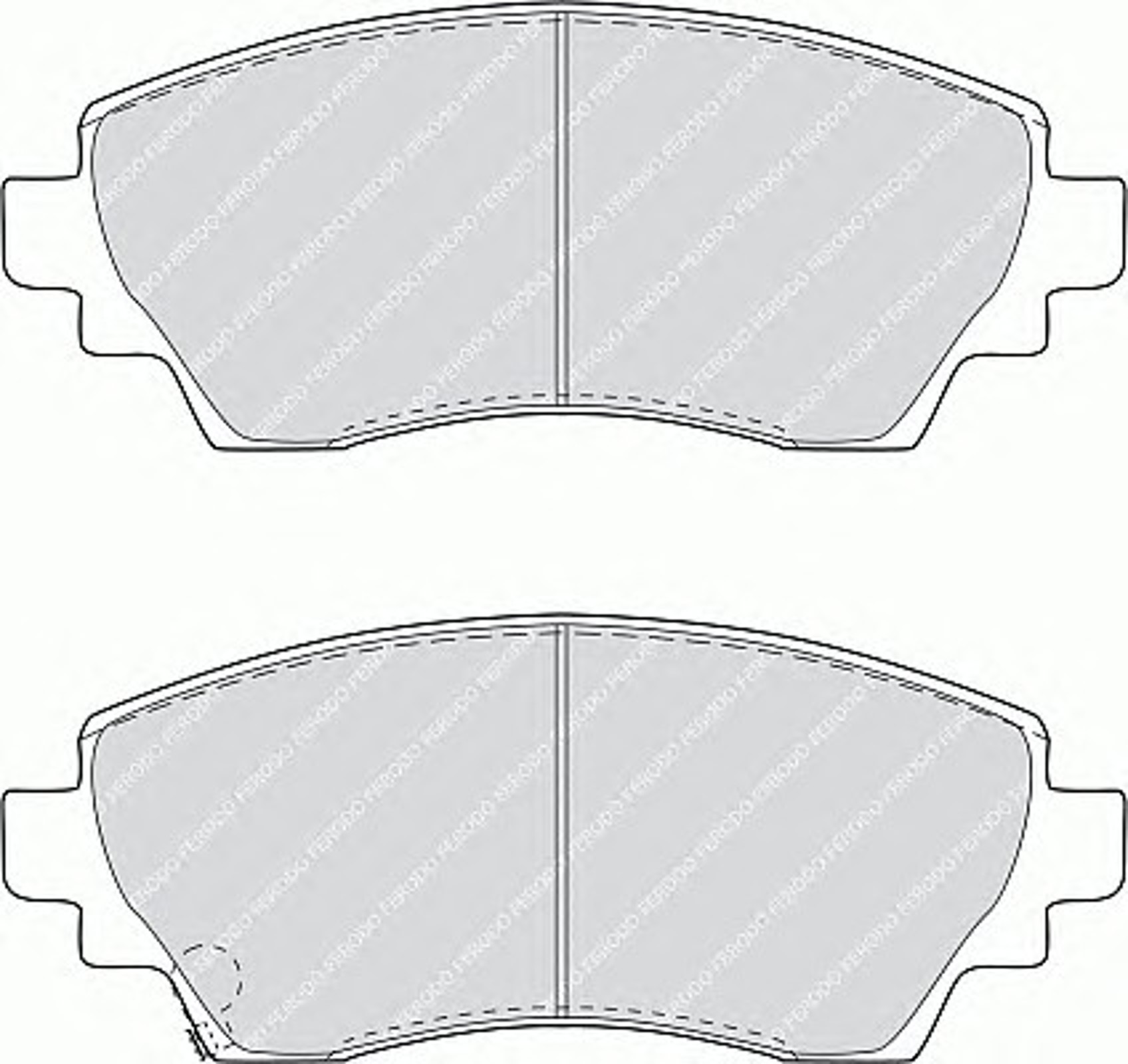 Колодки тормозные дисковые FERODO FDB1391