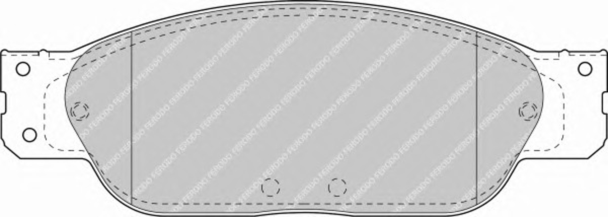Колодки тормозные дисковые FERODO FDB1485