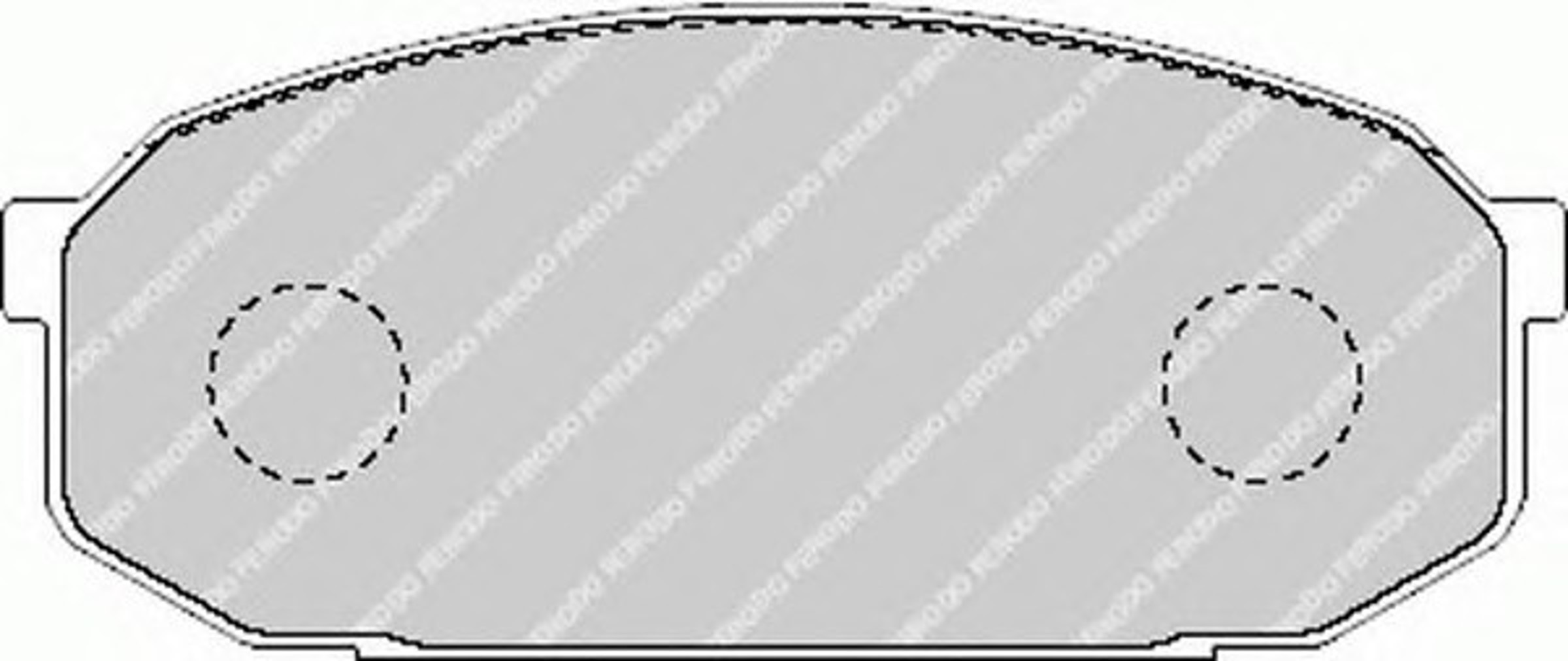 Колодки тормозные дисковые FERODO FDB1503