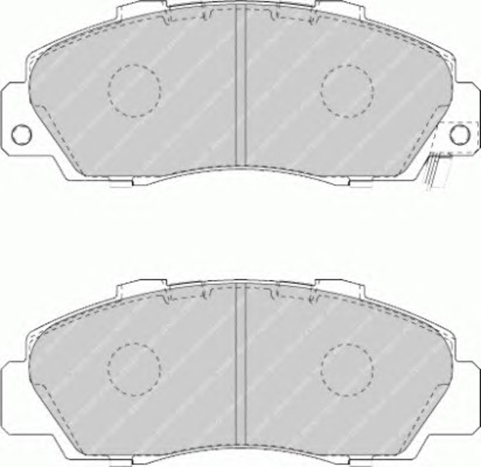 Колодки тормозные дисковые FERODO FDB1505