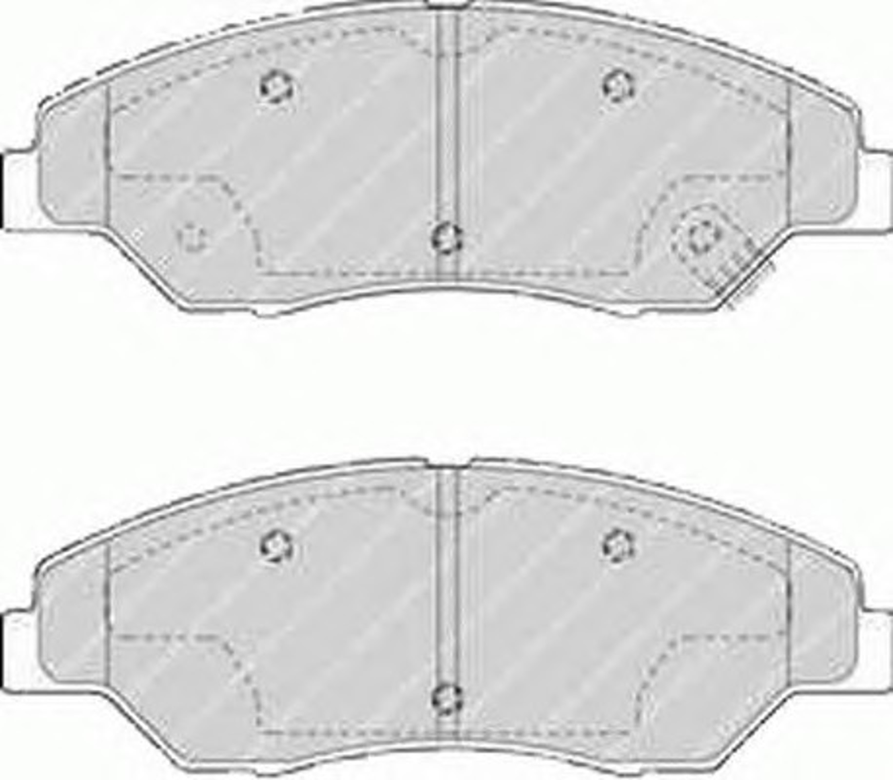 Колодки тормозные дисковые FERODO FDB1536