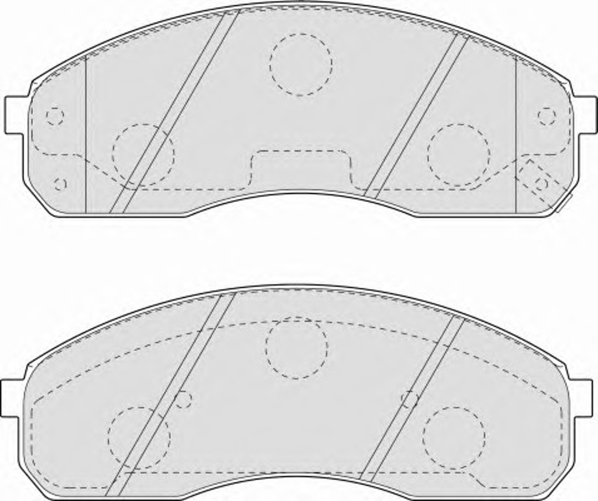 Колодки тормозные дисковые FERODO FDB1595