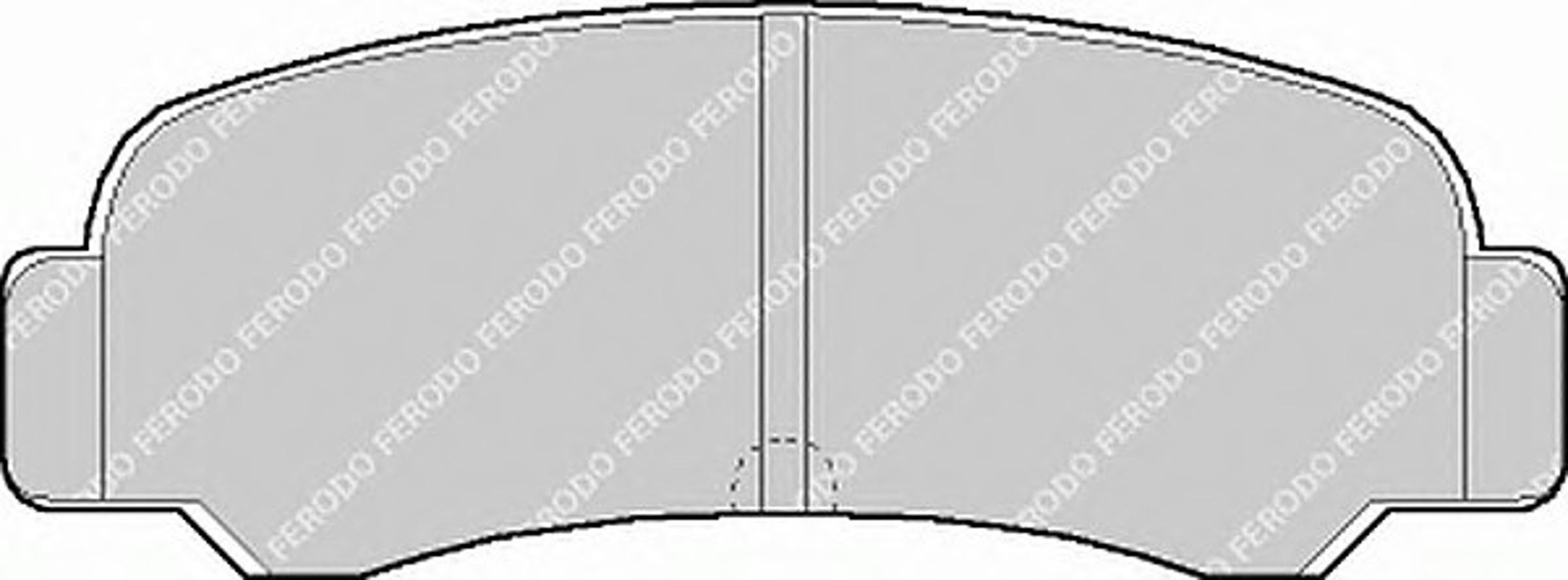 Колодки тормозные дисковые FERODO FDB283