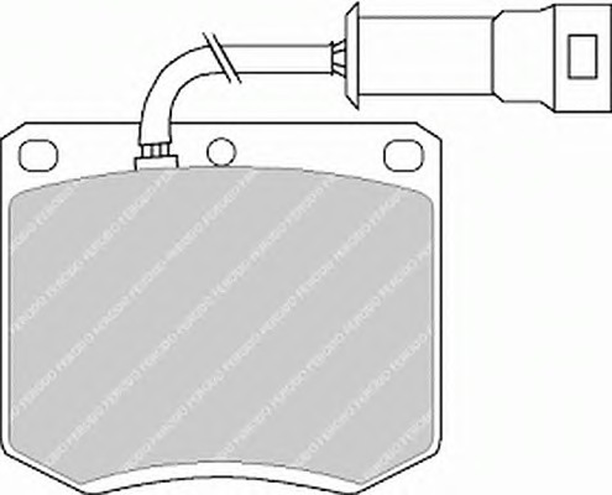 Колодки тормозные дисковые FERODO FDB286