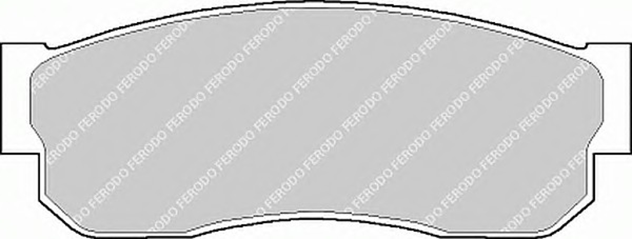 Колодки тормозные дисковые FERODO FDB293