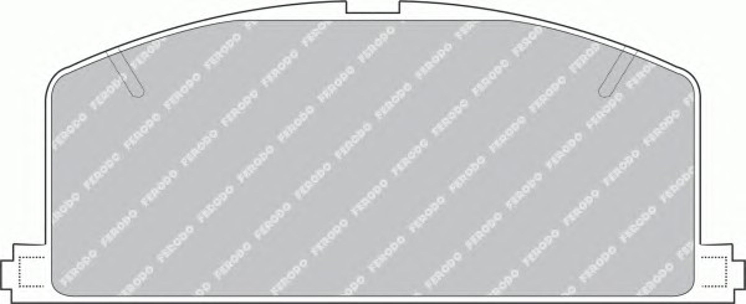 Колодки тормозные дисковые FERODO FDB308