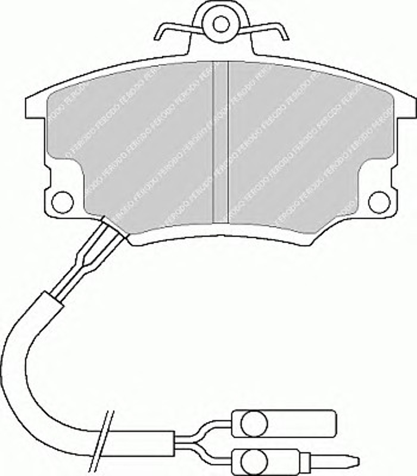 Колодки тормозные дисковые FERODO FDB350
