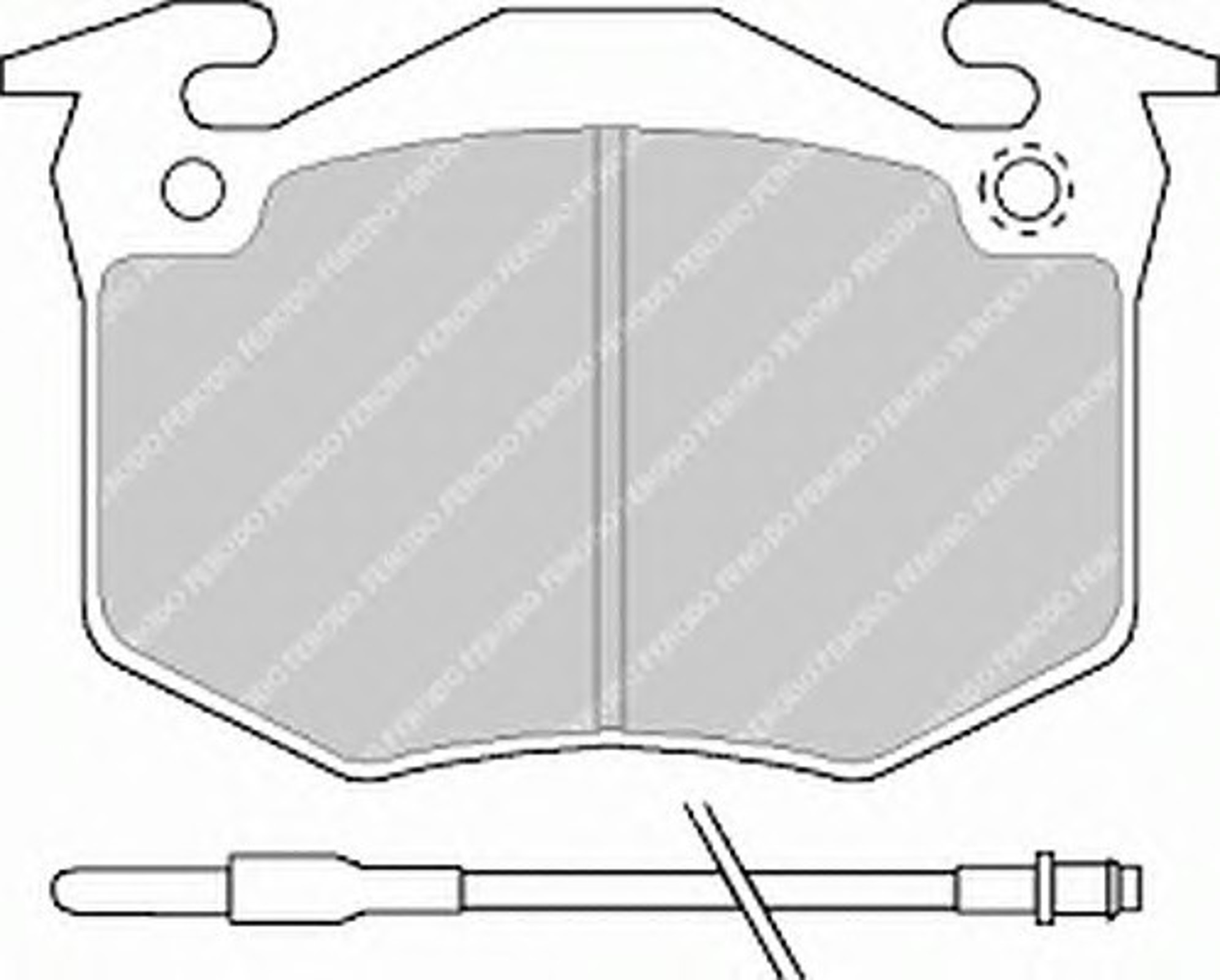 Колодки тормозные дисковые FERODO FDB402
