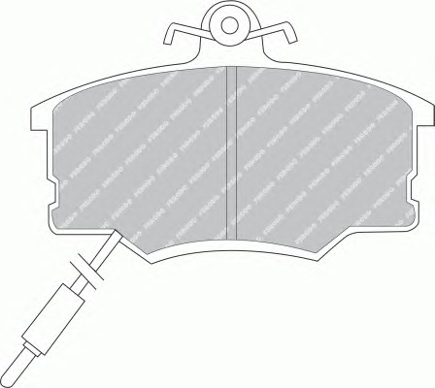 Колодки тормозные дисковые FERODO FDB410