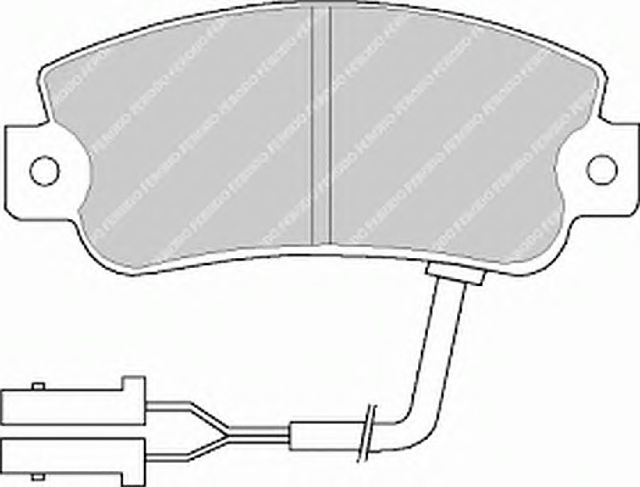 Колодки тормозные дисковые FERODO FDB442