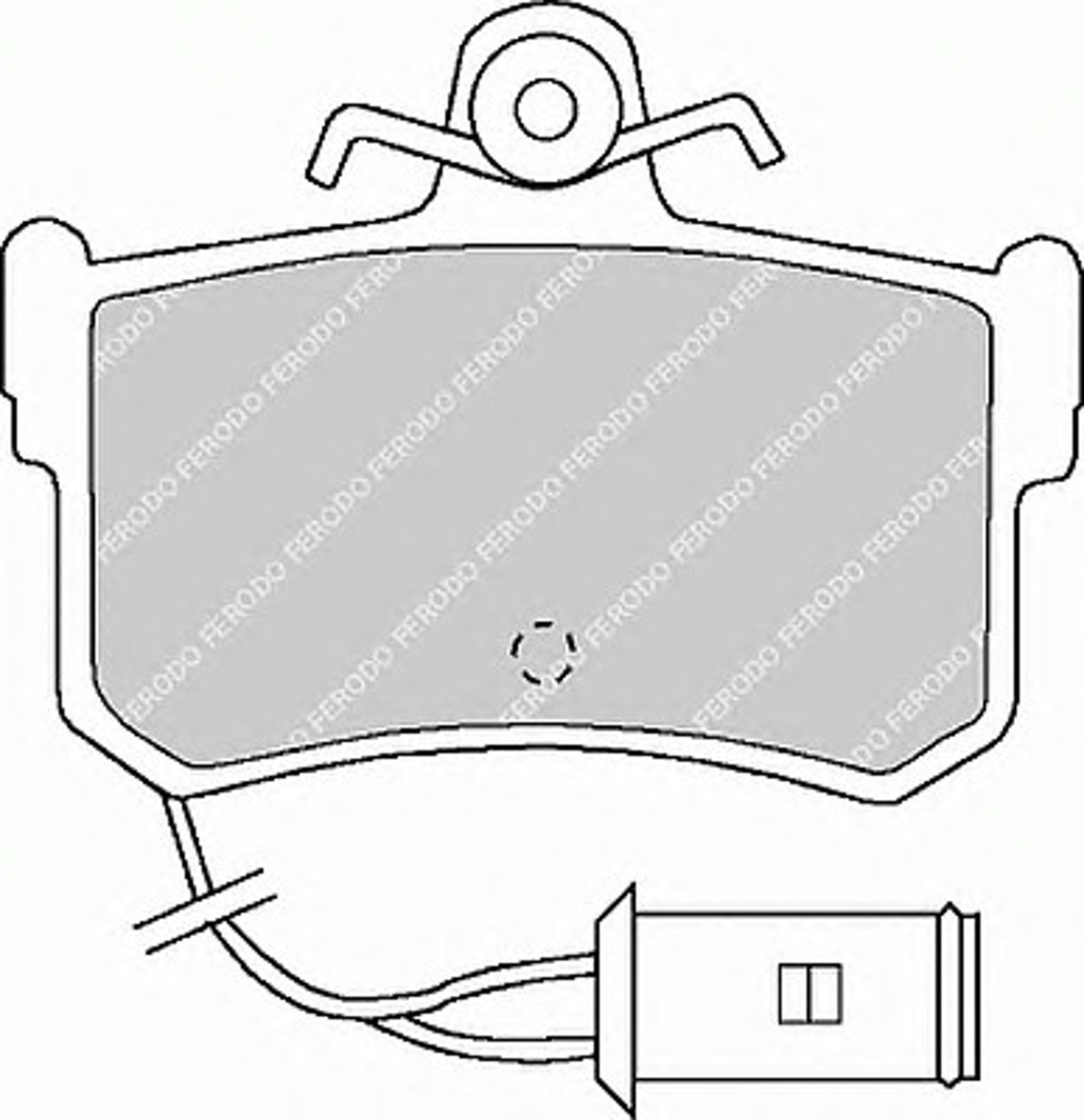 Колодки тормозные дисковые FERODO FDB463