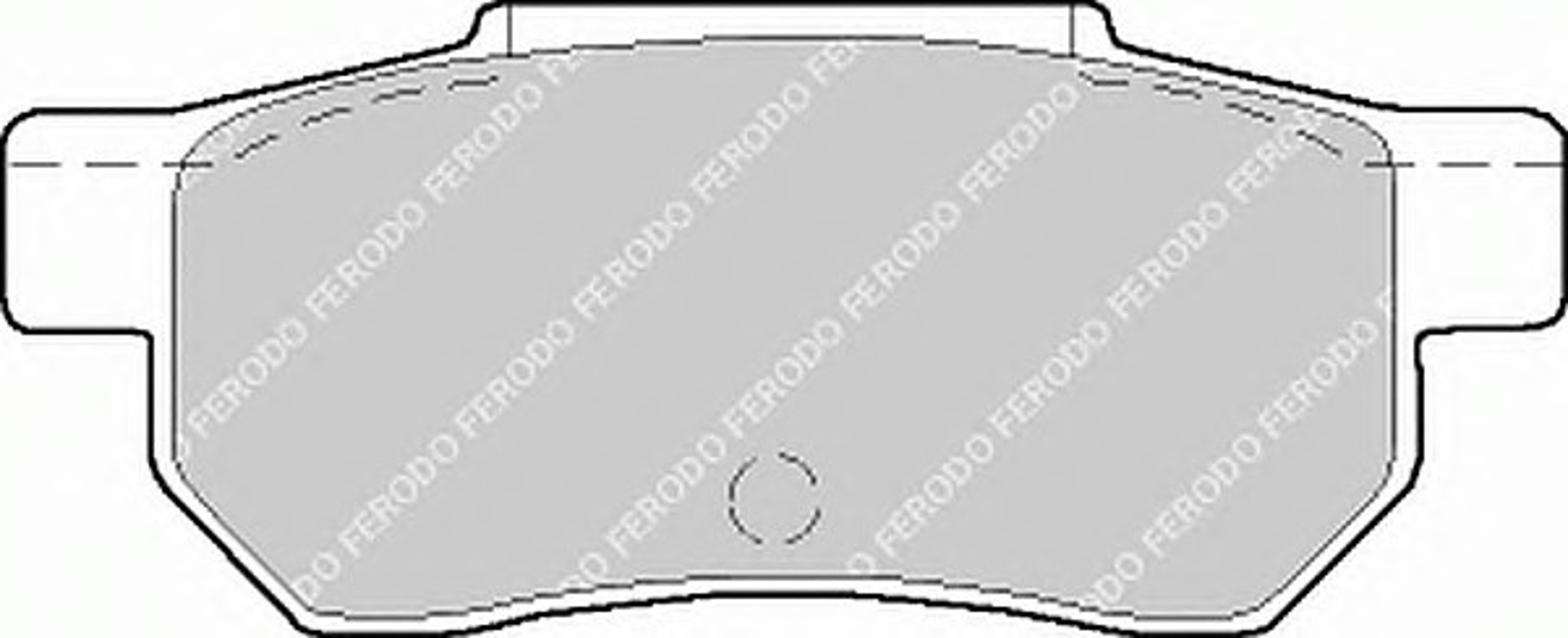 Колодки тормозные дисковые FERODO FDB472