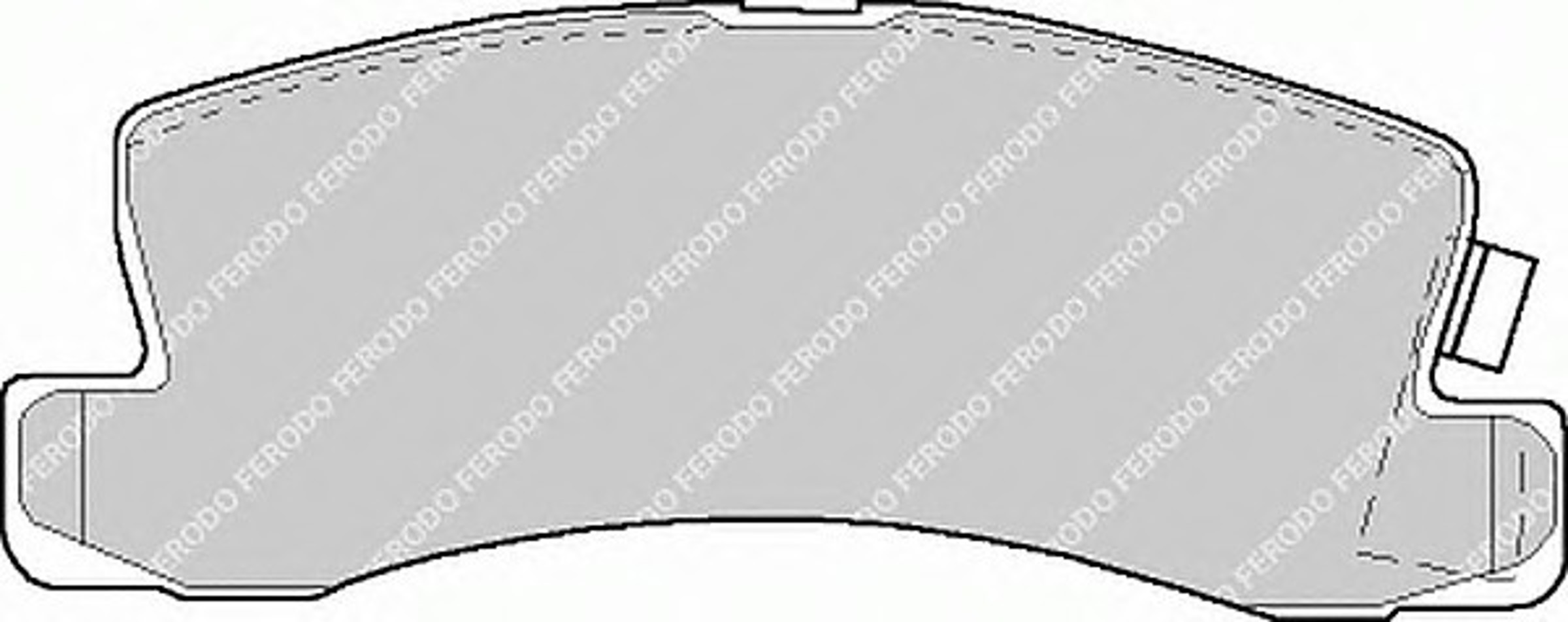Колодки тормозные дисковые FERODO FDB478