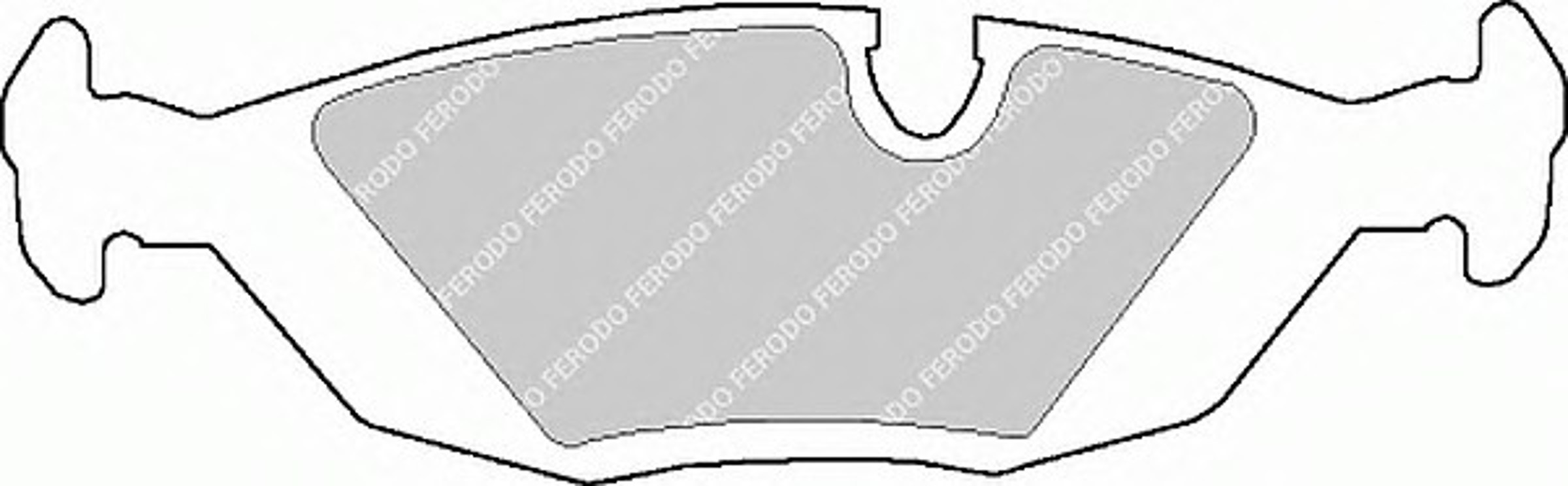 Колодки тормозные дисковые FERODO FDB562