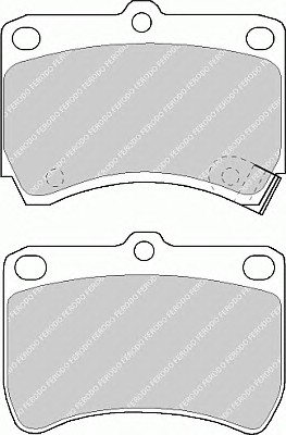 Колодки тормозные дисковые FERODO FDB597