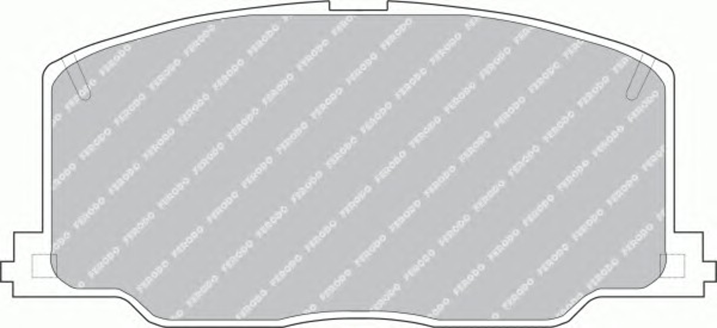 Колодки тормозные дисковые FERODO FDB602