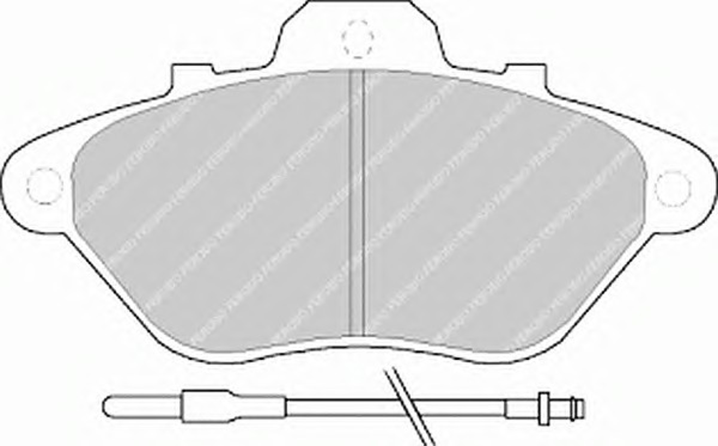 Колодки тормозные дисковые FERODO FDB614