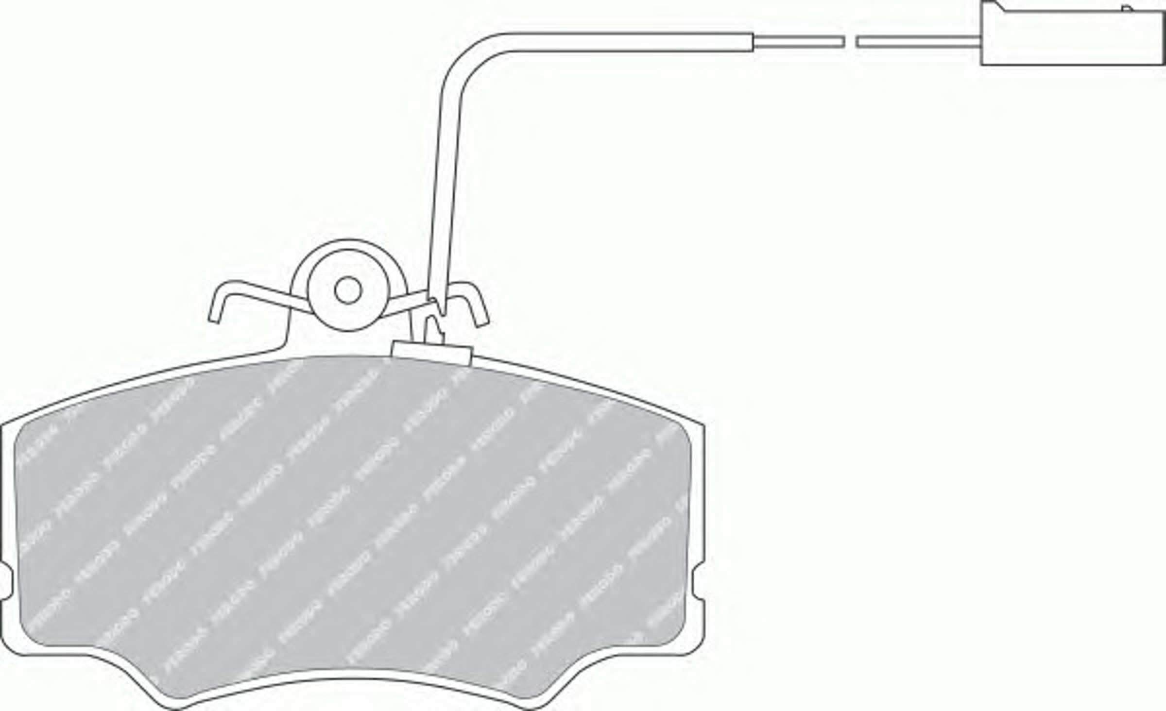 Колодки тормозные дисковые FERODO FDB647