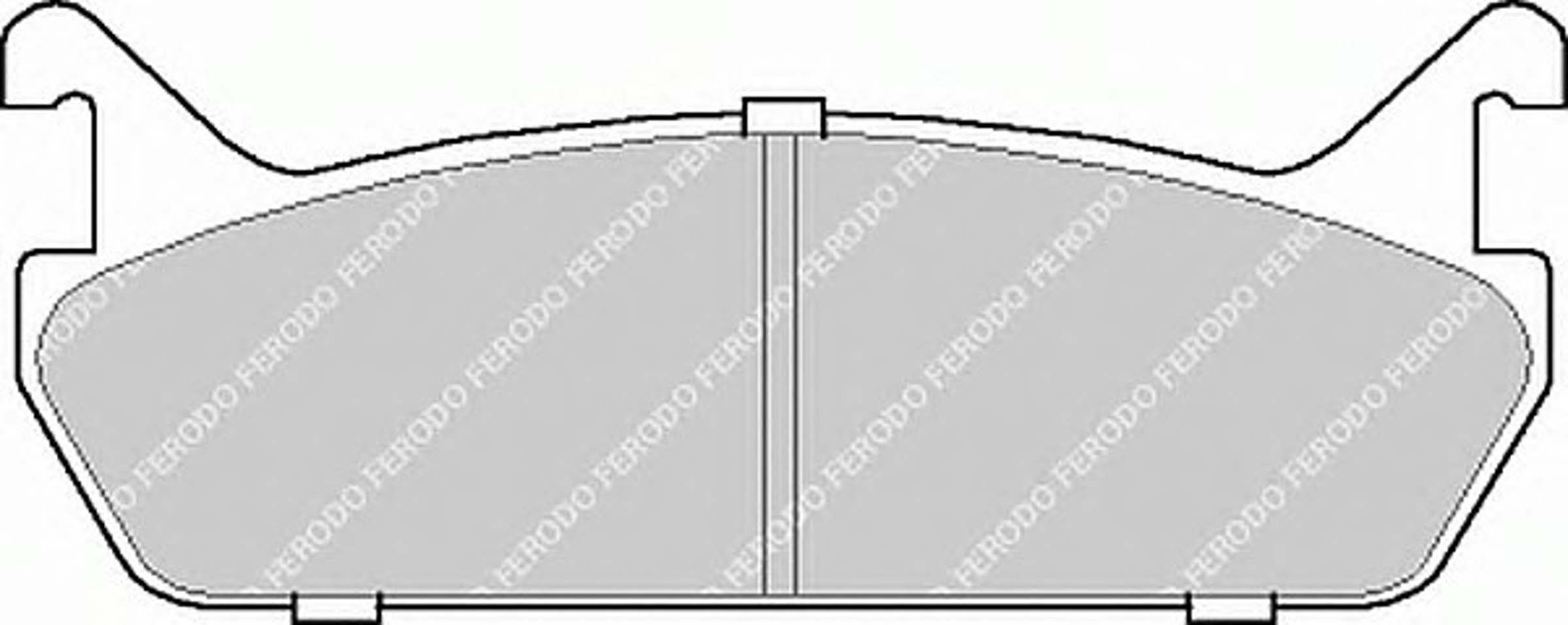 Колодки тормозные дисковые FERODO FDB654
