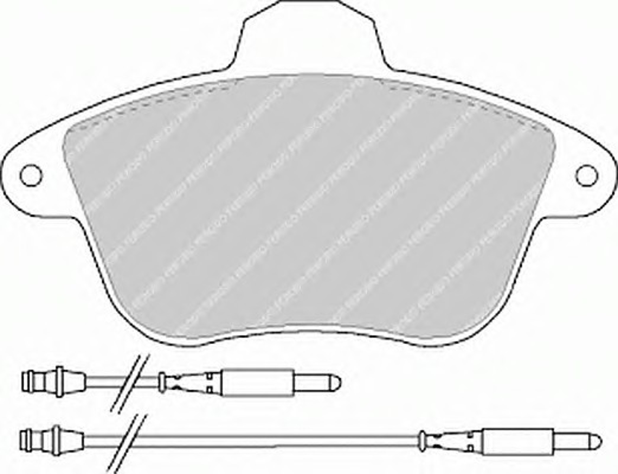 Колодки тормозные дисковые FERODO FDB746