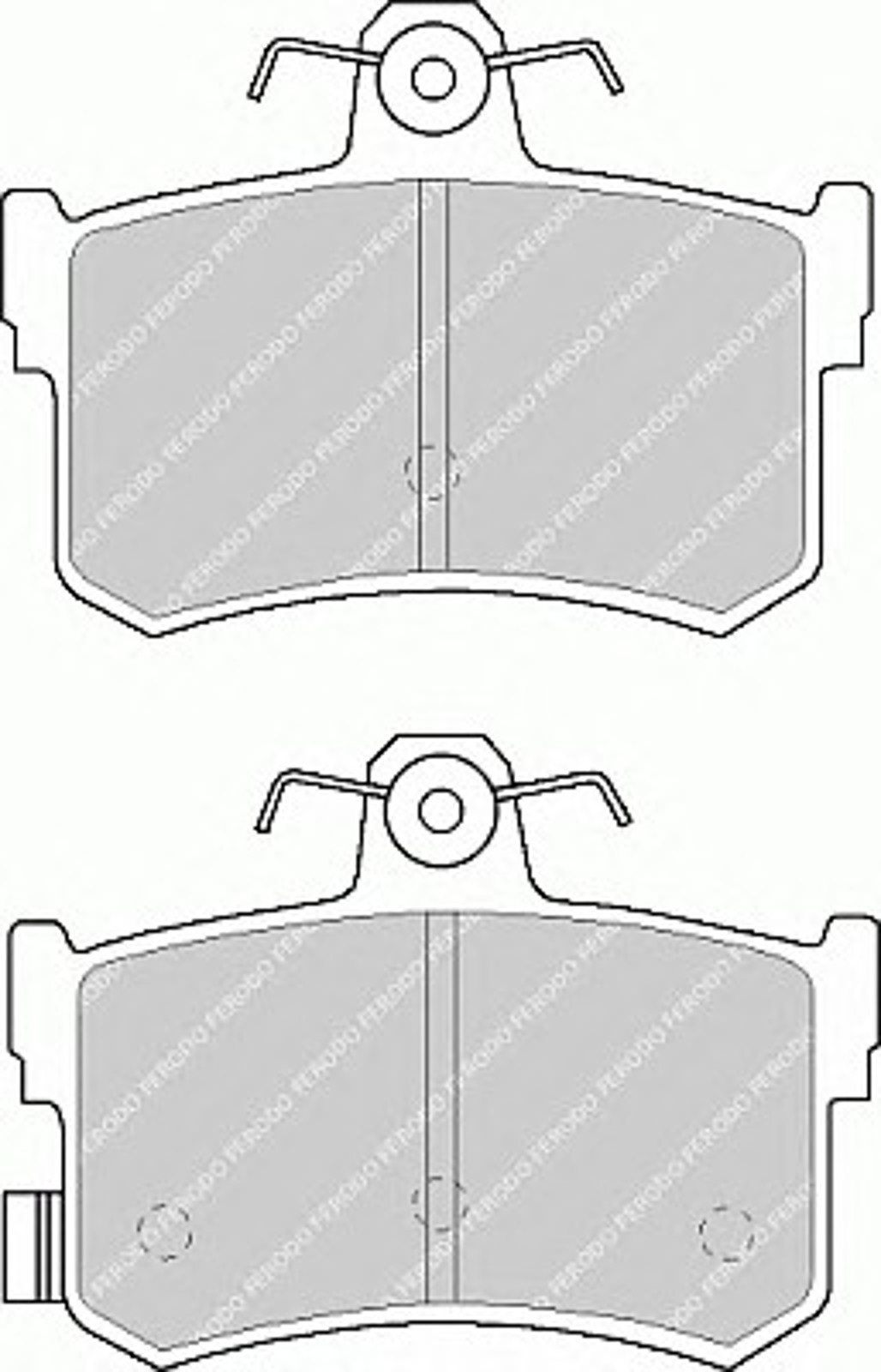 Колодки тормозные дисковые FERODO FDB917