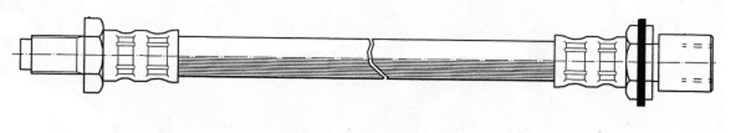 Шланг тормозной FERODO FHY2542