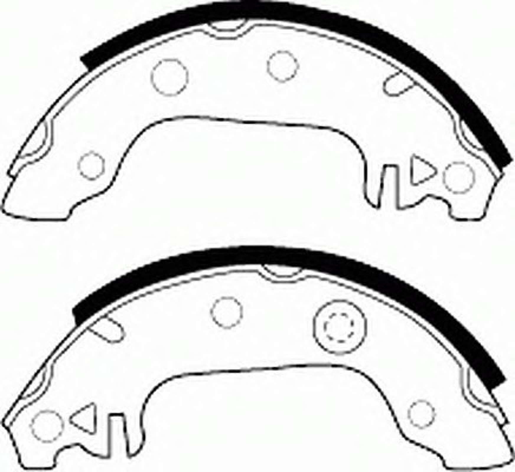 Колодки тормозные барабанные FERODO FSB4