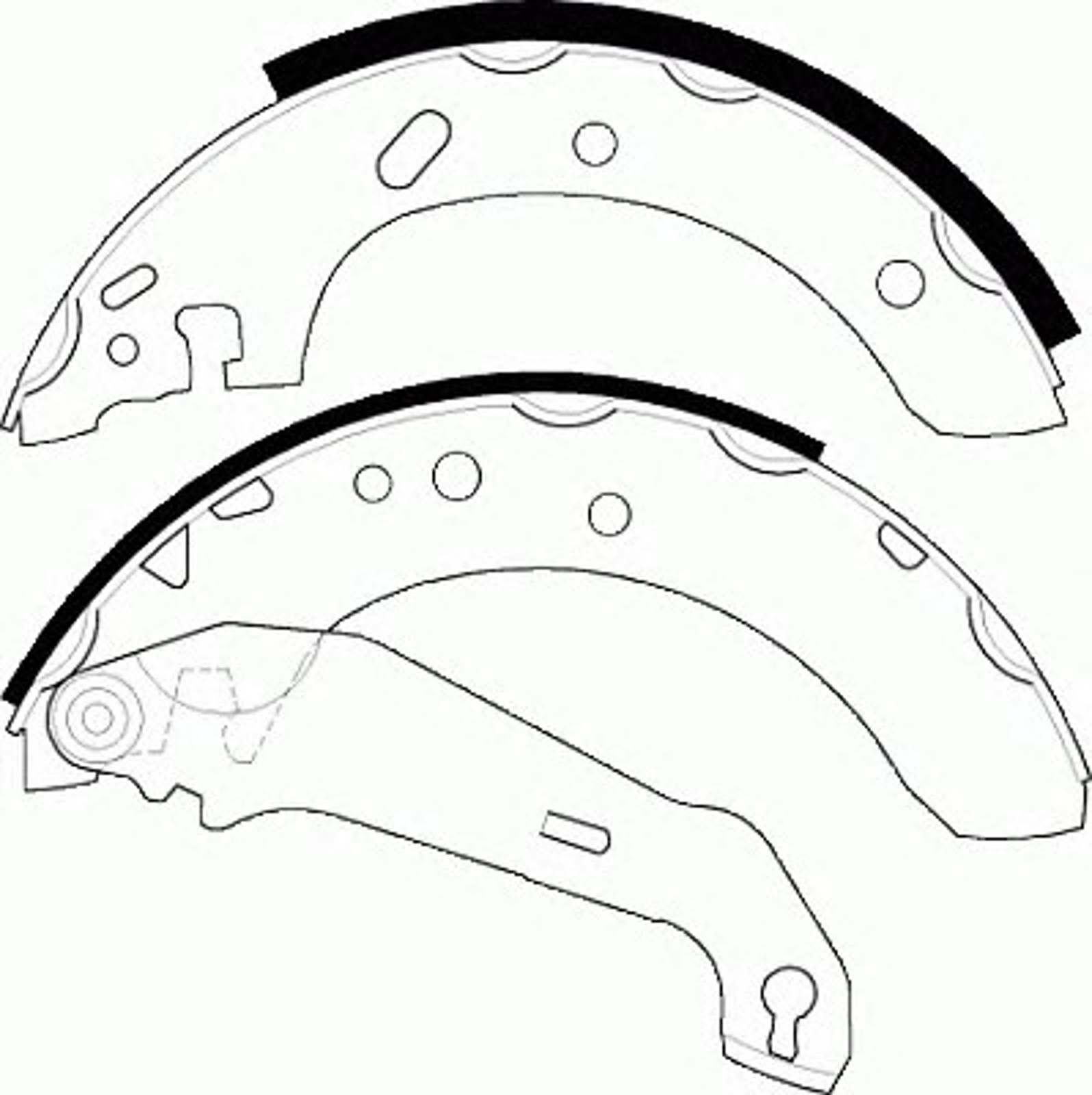 Колодки тормозные барабанные FERODO FSB552