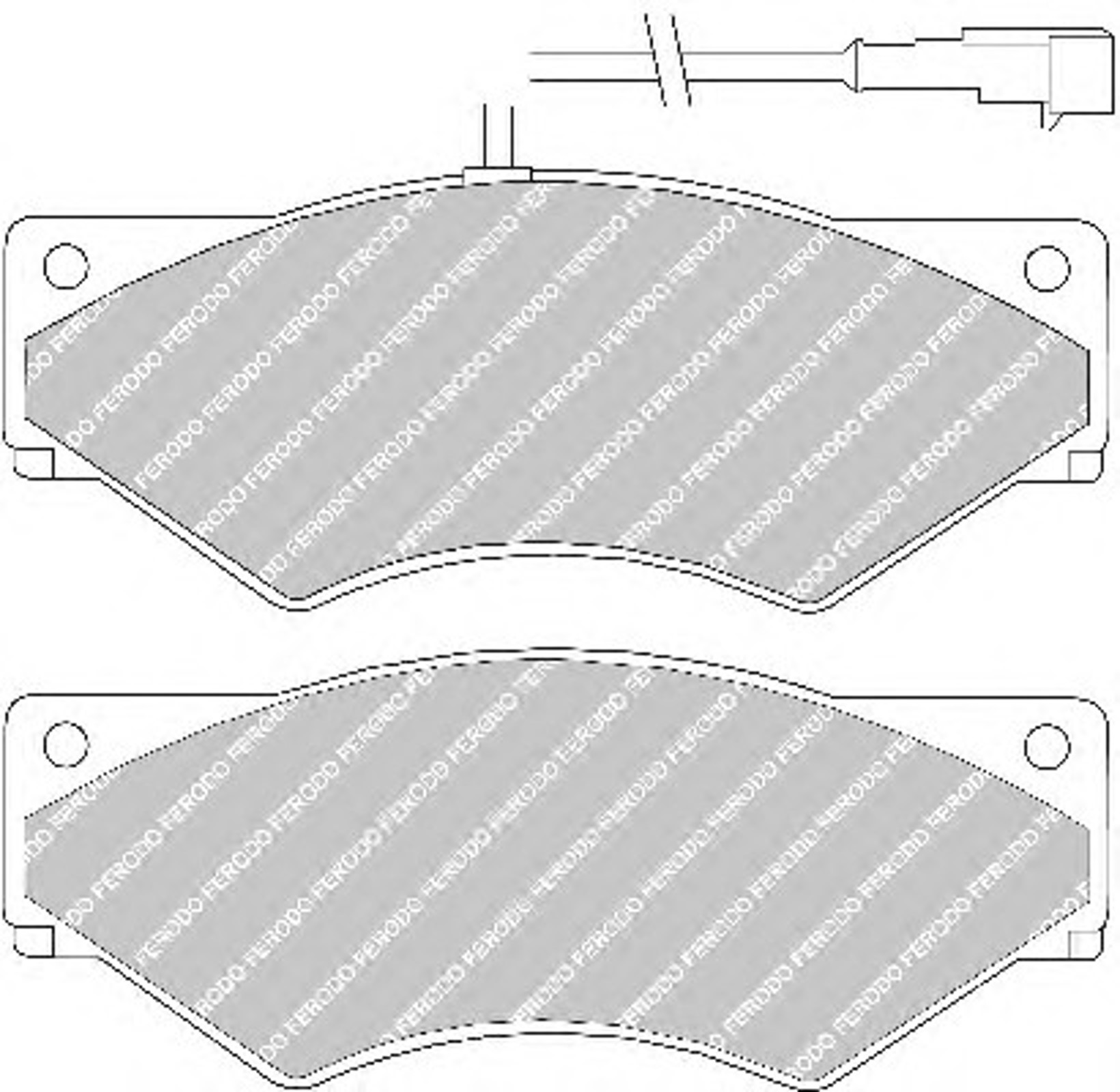 Колодки тормозные дисковые FERODO FVR1350
