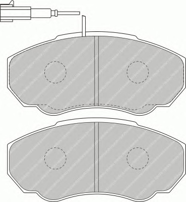 Тормозные колодки FERODO FVR1478